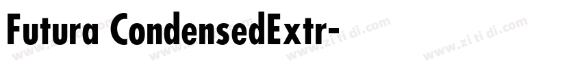 Futura CondensedExtr字体转换